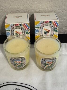 Diptyque Citronnelle Candles 35g Set of 2 + Dust Bag. New in Box!